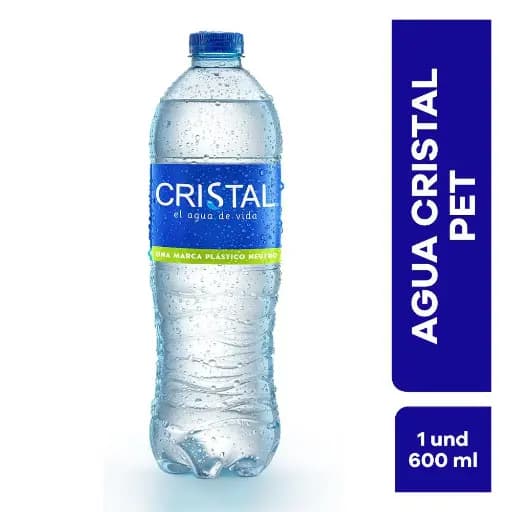 Agua Cristal Pet 600 Ml