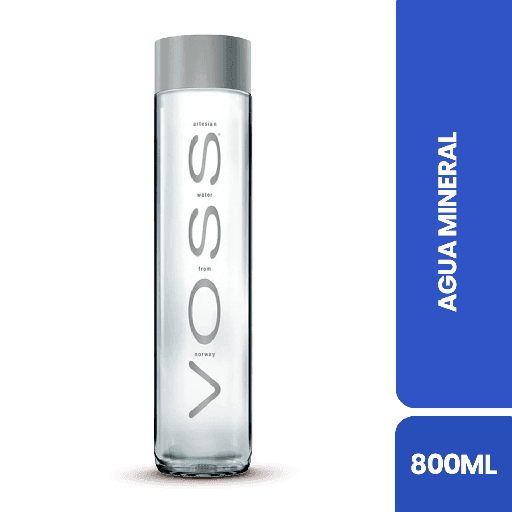Agua Mineral Voss Vidrio 800ml