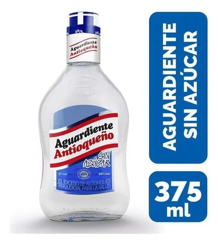 Aguardiente Antioqueño Azul Media 375 Ml