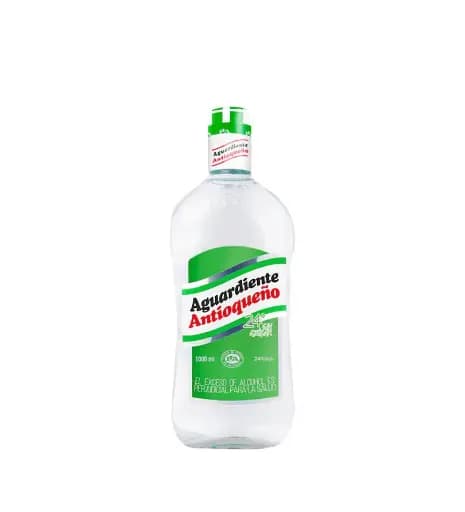 Aguardiente Antioqueño Verde Vidrio 1000 Ml