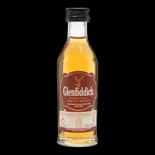 Whisky Glenfiddich 15 Años Mini 50 Ml